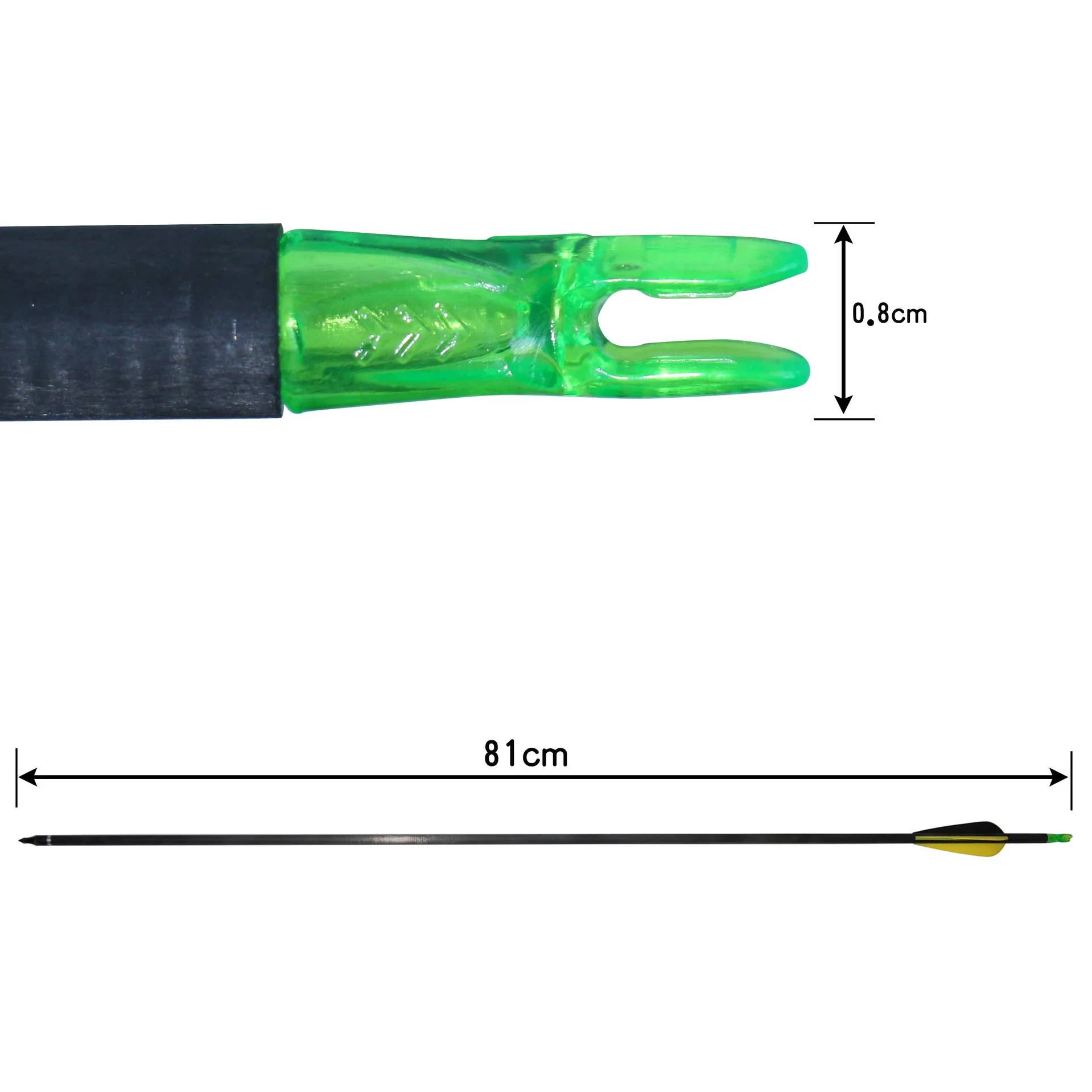 Two Yellow and One Black Carbon Arrows - copy