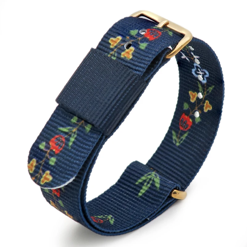

colorful watch strap nylon watchbands belt rose gold metal buckle wholesale nato army sport waterproof watchband mens women 20mm