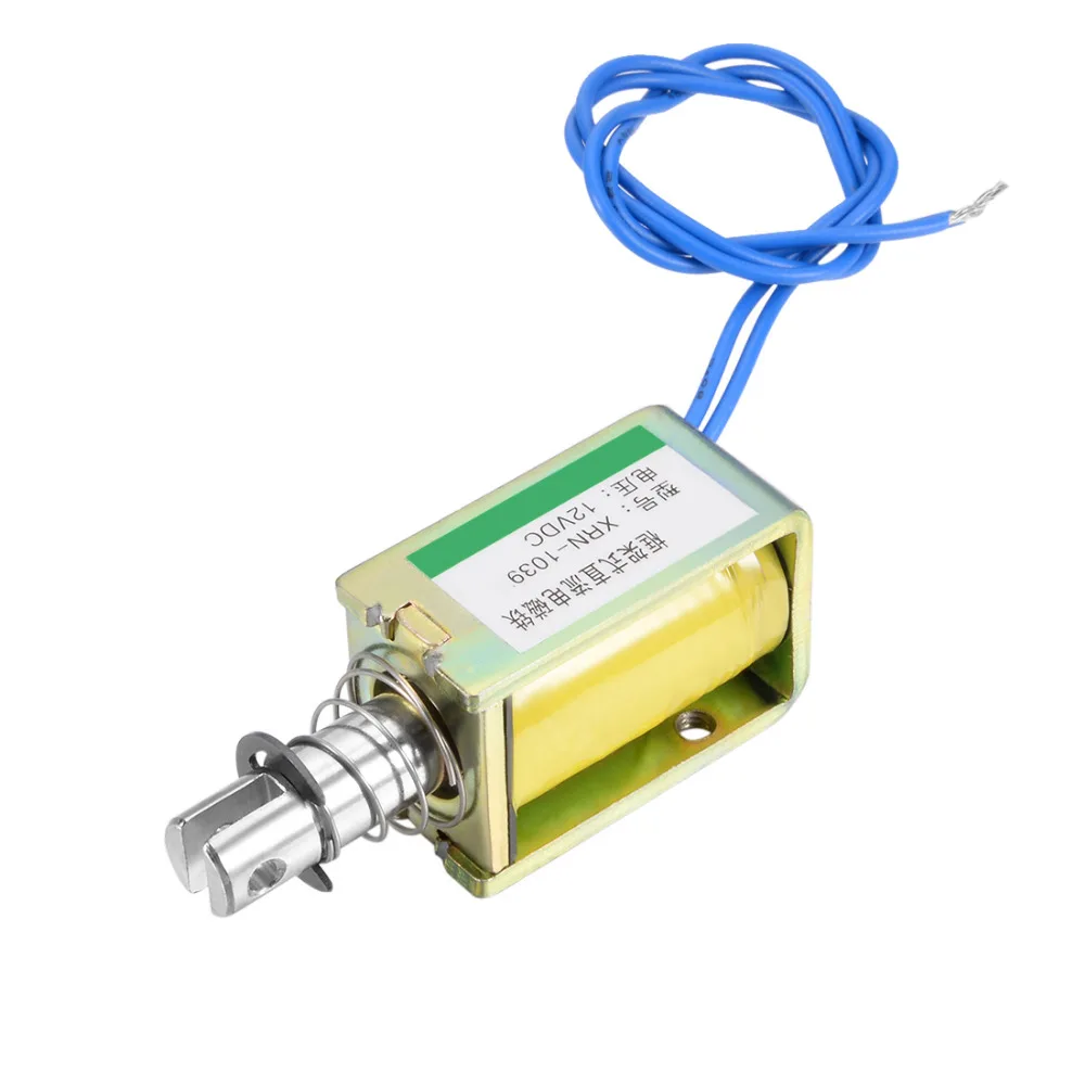 Uxcell DC 12/25 V 10/25/60N Электромагнит 10 мм тянуть Тип открытой рамки Электромагнит магнитных материалов 1 шт