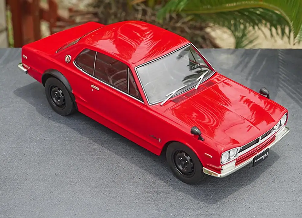 Triple9 1/18 масштаб Nissan Skyline GT-R KPGC10 красный литой под давлением модель автомобиля игрушка