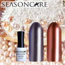SEASONCARE UV LED Curing metal Pearl fragrance Nail Gel Long Lasting UV Nail Polish Manicure Top Base Coat Free Tip Guides Soak