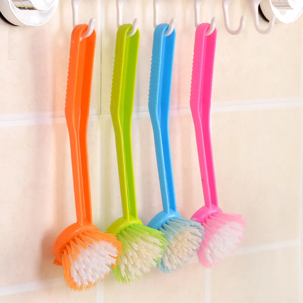 Utensilios de cocina Cepillo de limpieza mango largo puede ser colgado olla Drush lavavajillas herramientas de limpieza del hogar Cepillo de limpieza