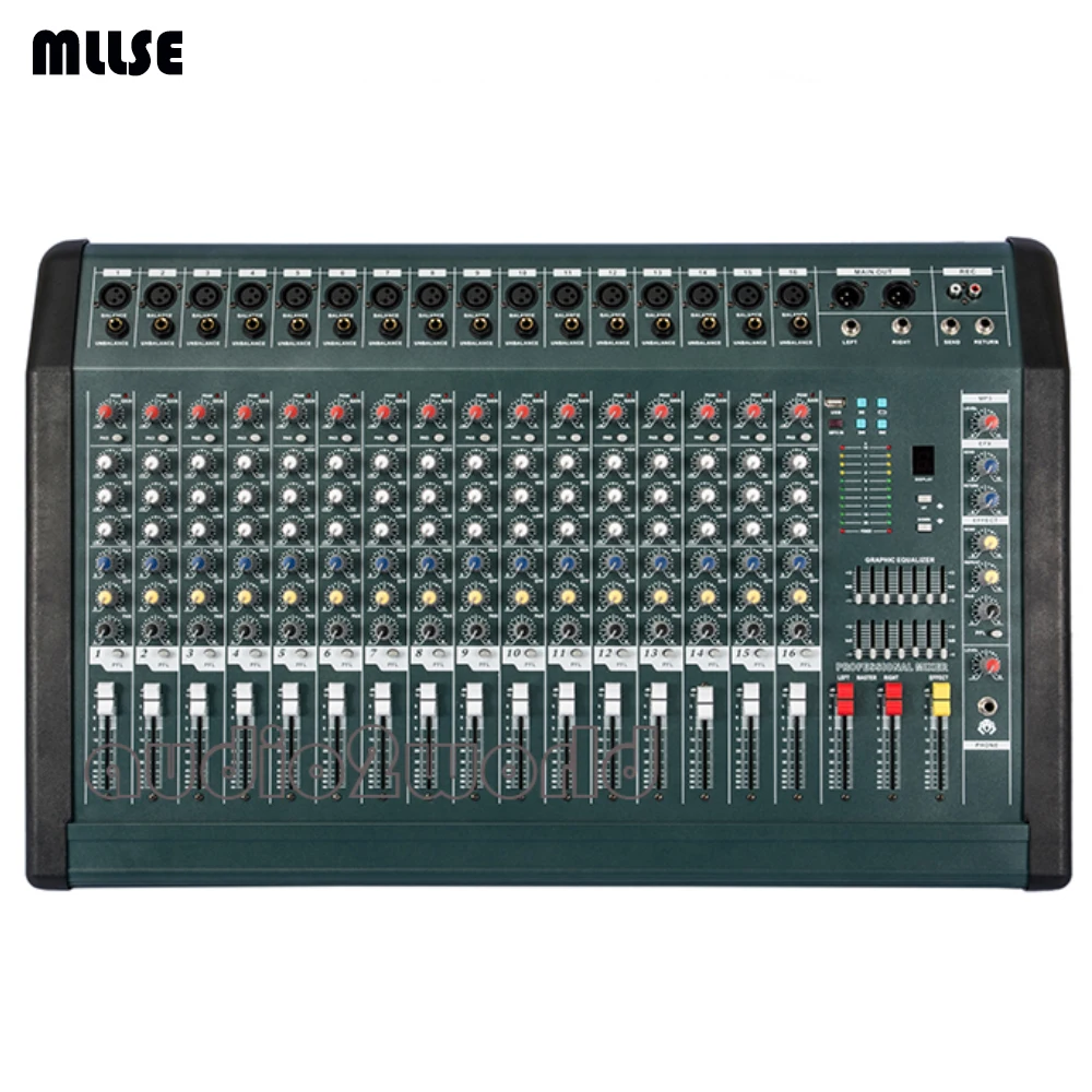 MX1606D 350w x2 Professional Audio Power Mixer Machine 16 Channel