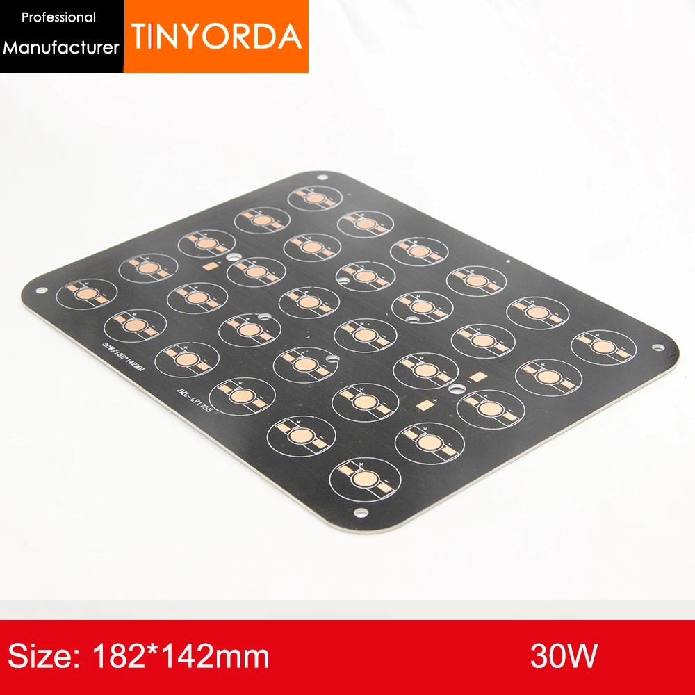

2pcs/ lot DIY Light Aluminum PCB Board 30W Aluminium PCB Circuit Board 30* 1w 2w 3w LEDS Flood Light PCB