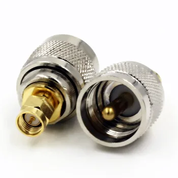 

50PCS UHF Male Plug to SMA Male Plug RF Coaxial Adapter Connector