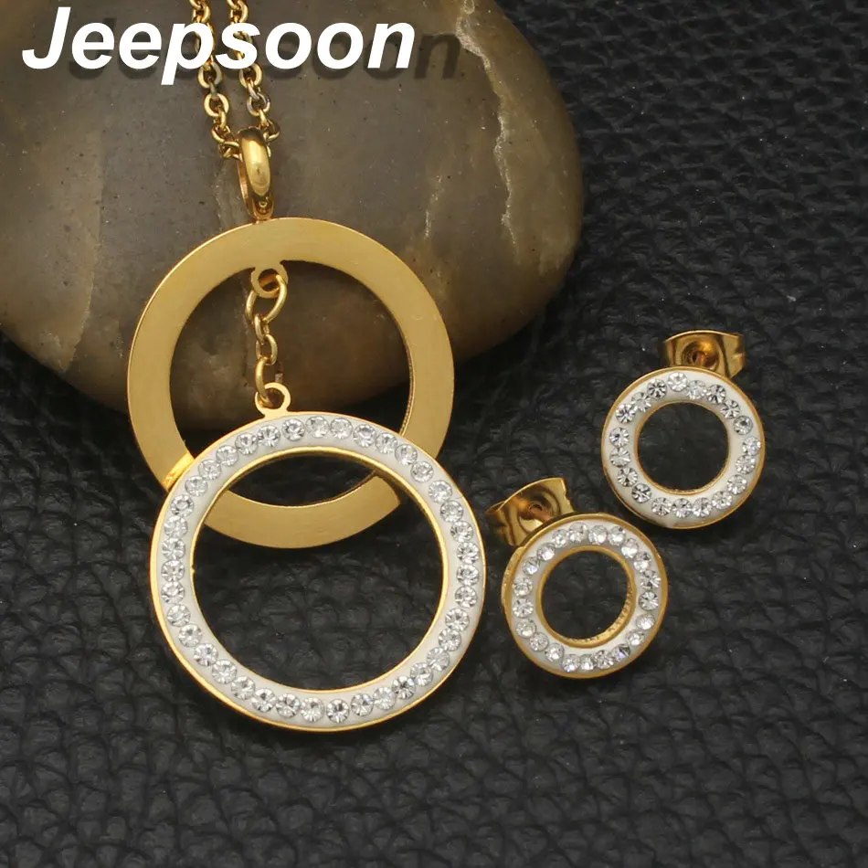 Комплект из колье серёг и нержавеющей стали|set drill|earring cuffset pc |