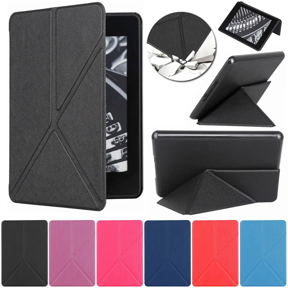 

For Amazon Kindle Paperwhite 4 2018 Ultra Slim Smart Leather Magnetic Case Auto Sleep/Wake Up Origami Case Folio Flip Case