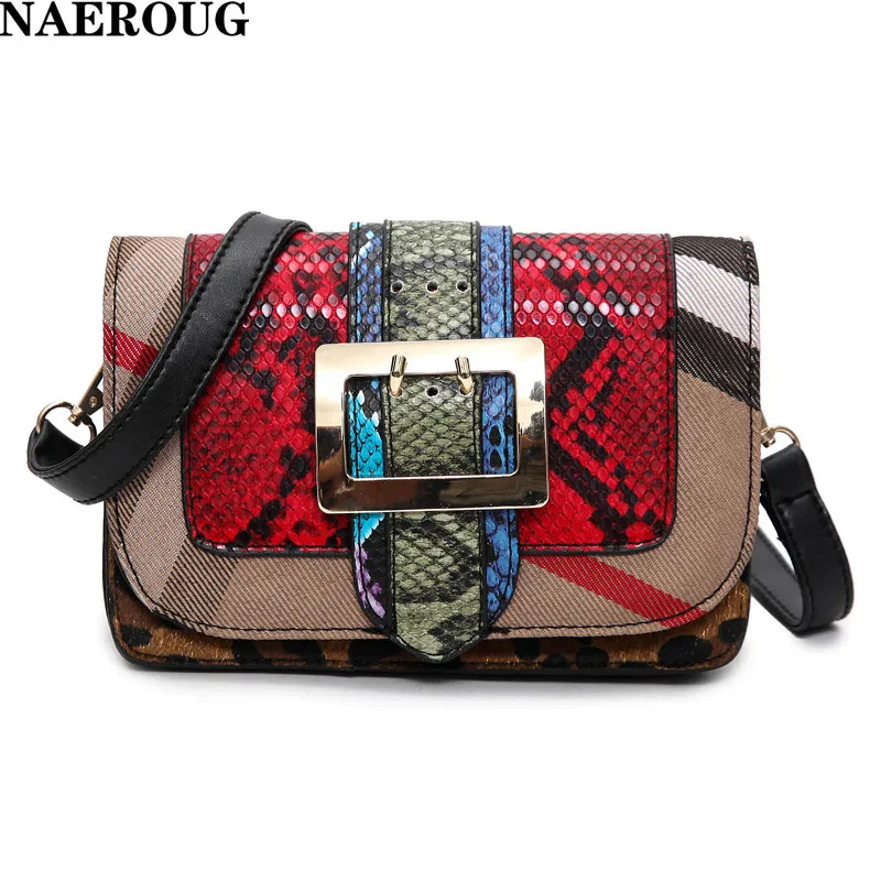 

2017 Serpentine Hit Color Small Square Package Famous Designer Brands Retro Pack Handbags Women Messenger Shoulder Leopard Bags