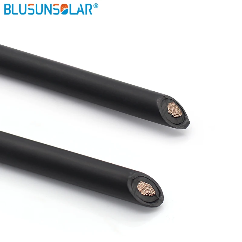 US $126.57 50 MetersRoll High Performance TUV 1x10mm2 Solar Cable Wire For Solar Power System 8AWG PV Cable Black Or Red Solar