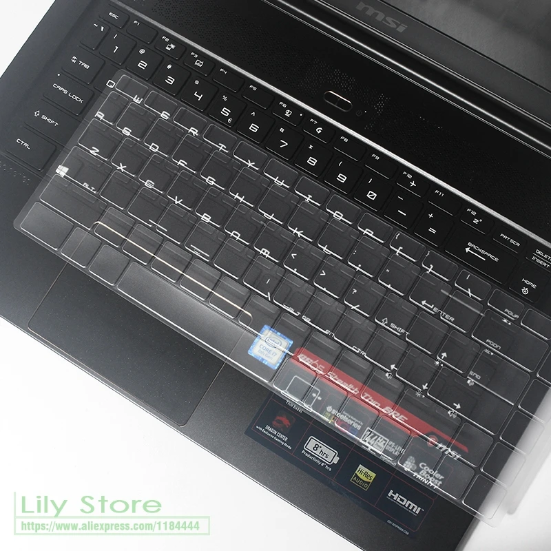 Ультратонкий ТПУ защитный чехол для клавиатуры MSI GF63 8rd 8rc GS65 15,6 дюймов игровой ноутбук GF 63( выпуск