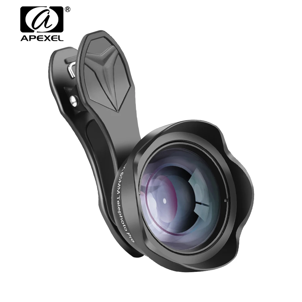 

APEXEL 65mm Wide-angle Phone Lens Telescope Zoom Portrait Lens with Clip Universal for iPhone 6 6s 7 8 X&Samsung Galaxy S Series
