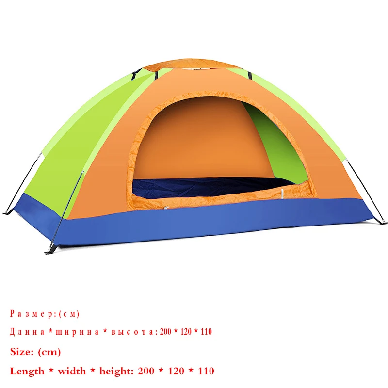 Высококачественные Семейные палатки для кемпинга, маленькие палатки для 2, 3, 4 человек, серебристая лента, складная Автоматическая походная палатка, большая или маленькая - Цвет: 2