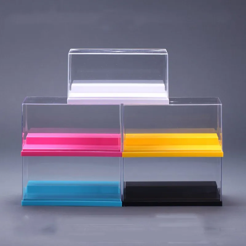 

5 Colors Dustproof Protection Showcase Clear UV Acrylic Plastic Display Box Case Building The Action Figures Doll Toys House