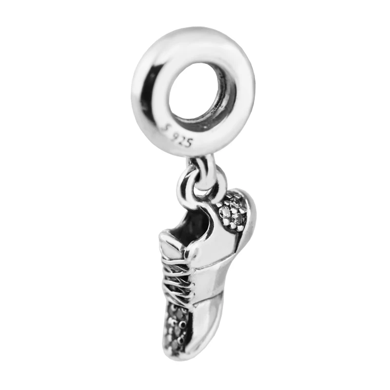 

Fits for Pandora Charms Bracelets Running Shoe Beads 100% 925 Sterling-Silver-Jewelry Free Shipping