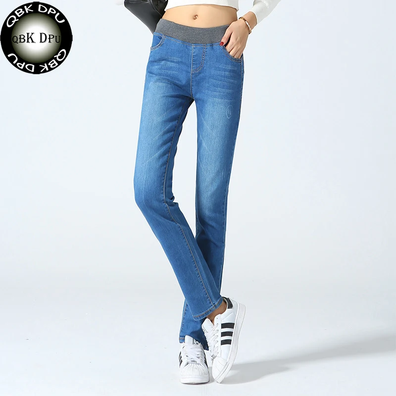 Cheap blue stretch pencil jeans 2018 Low price Hot selling fashion