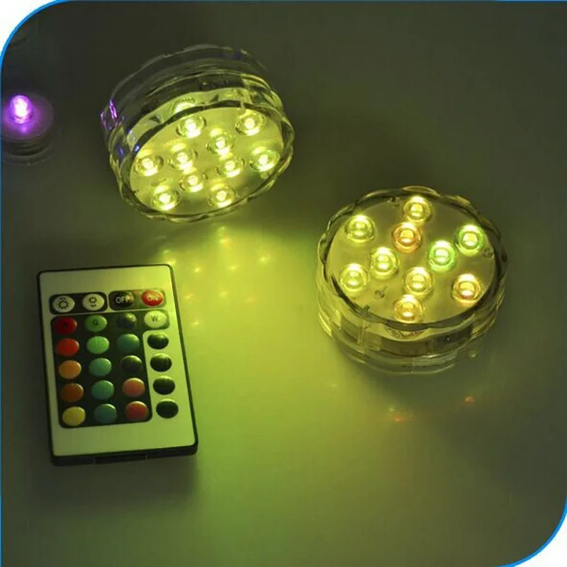 RGB 24Key 10 светодиодный аквариум светодиодные фонари ubmersible рыбы украшение для аквариума свет ясно Водонепроницаемый подводный электрическая