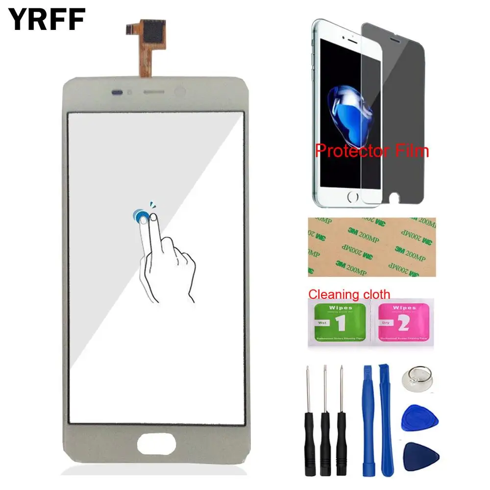 YRFF 5 дюймовое Переднее стекло для телефона Leagoo T5 сенсорный экран сенсорная панель