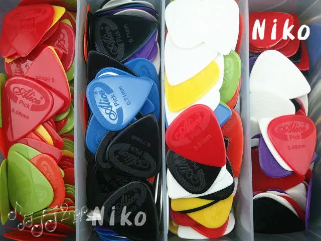 100 шт. нейлоновые медиаторы для акустической гитары Alice|guitar picks free shipping|guitar redguitar pick