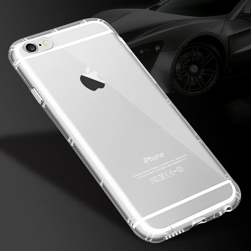 

Airbag Transparent Soft Silicone TPU Case For iPhone 6 6S 7 8 Plus X XS MAX XR 5 5S SE Crystal Ultra Thin Clear Cover Cases