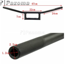 7/" Алюминиевый мотоциклетный оконный руль для Honda Suzuki Yamaha Ducati универсальное приложение руль черный