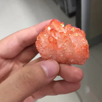 

4pcs a lots 2019 Special Reiki Electroplating Colorful Minerals Crystals Cluster Healing feng shui aura quartz Home Decoration