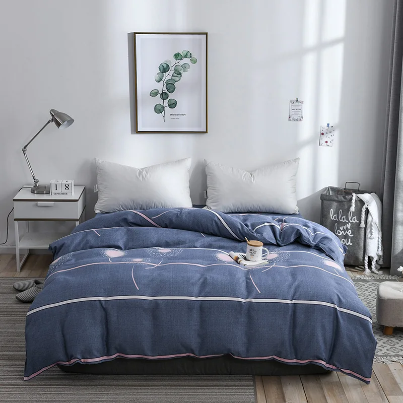 

Polyester Fiber Cotton Soft Duvet Cover Comforter/Quilt/Blanket Case With Zipper Full Queen King Double Single Size 200x230cm