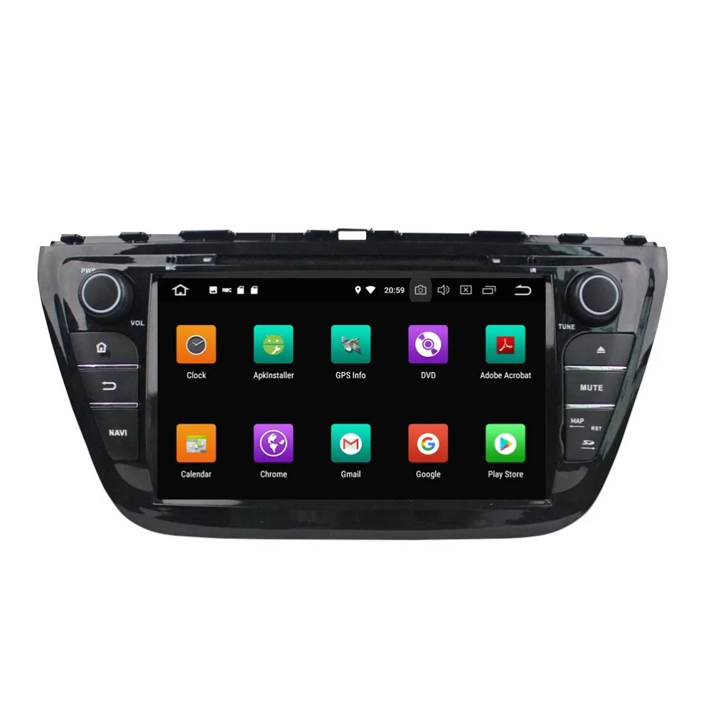 Sale 2 din 8" Android 8.0 Octa Core Car DVD Multimedia GPS Navigation for Suzuki SX4 /S Cross 2014 Radio Bluetooth WiFi Mirror-link 3