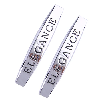 

For Mercedes Benz ELEGANCE W210 W211 W124 W203 G500 S320 Car Exterior Styling Sticker Decoration Vehicle Metal Emblem Badge