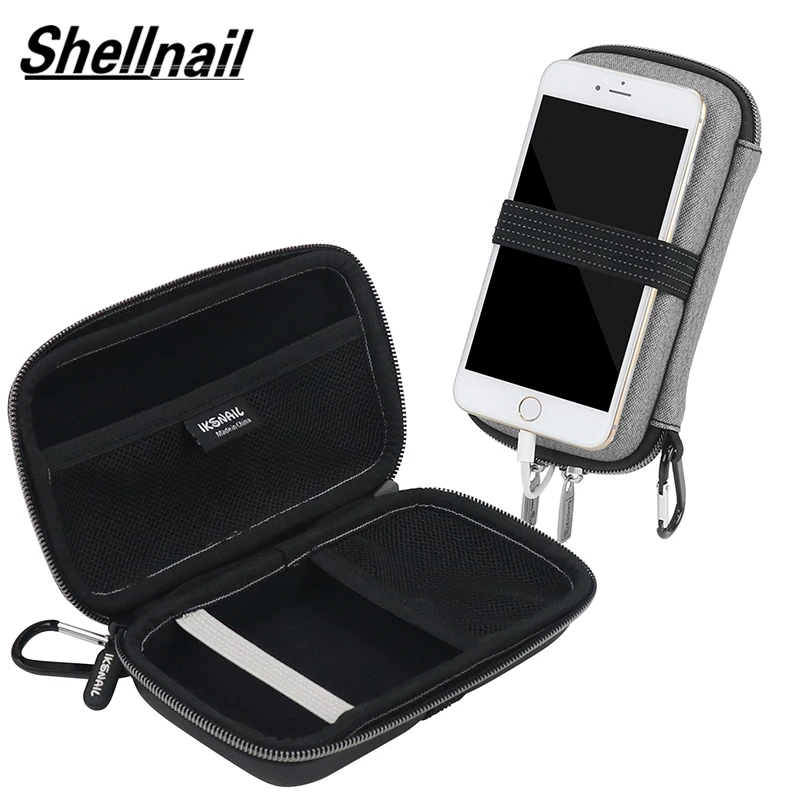 

Shellnail Power Bank Storage Bag Electronic Organizer For iPhone Protective Bags With USB Cable Organizer Hard Drive Insert Case