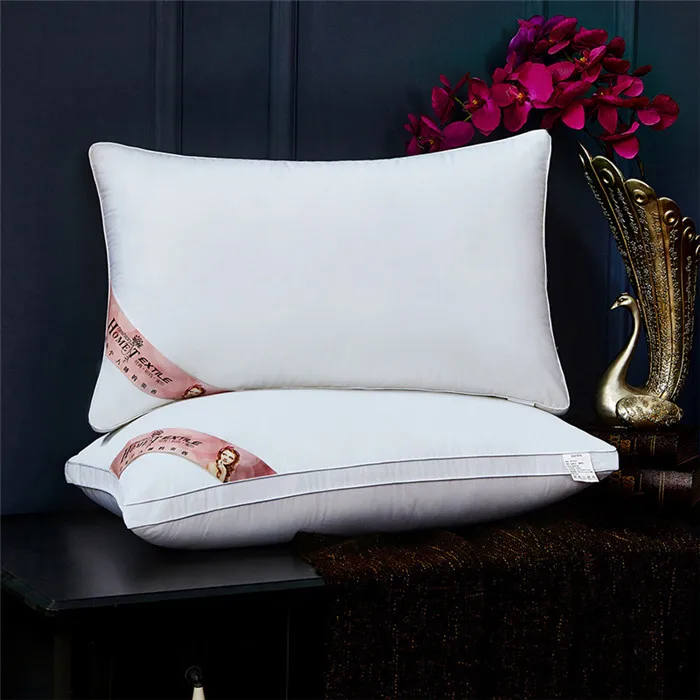 Роскошная подушка для отеля, размер 48x74 см хлопок, подушка для постельного белья, наполнитель микрофибры, спальное постельное белье, подушка для кровати - Цвет: pattern 2