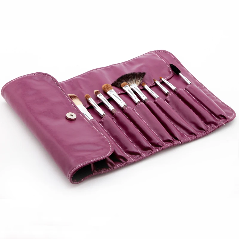 Bolsa para brochas de maquillaje con 10 /12 ranuras, funda