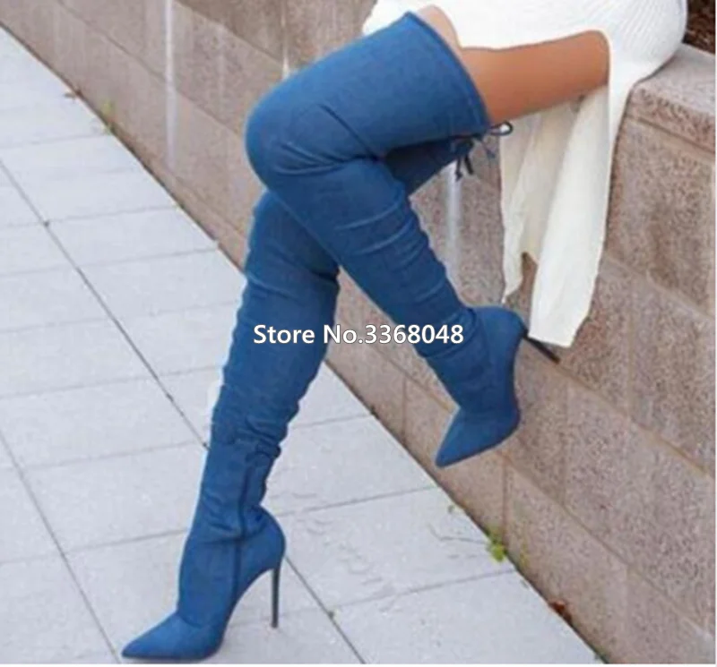 джинсовые ботфорты. джинсовые сапоги. джинсовые сапоги чулки. сапоги джинсовые женские. ботфорт джинс.