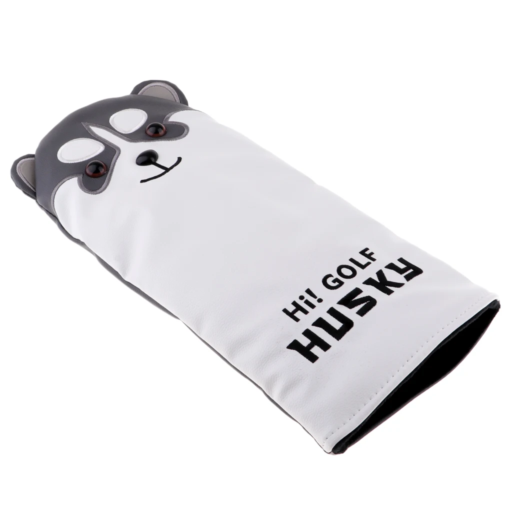 Golf Head Covers Headcover Driver Fairway Wood Covers Set with Dog Pattern