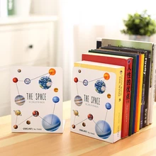 1 пара прочная металлическая, для книги концы пространства звездное небо для студентов Органайзер настольный для аксессуаров 134x102x178 мм Deli 70450