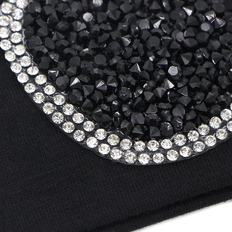 hair band or elastic black with rhinestone design for woman or young girl new