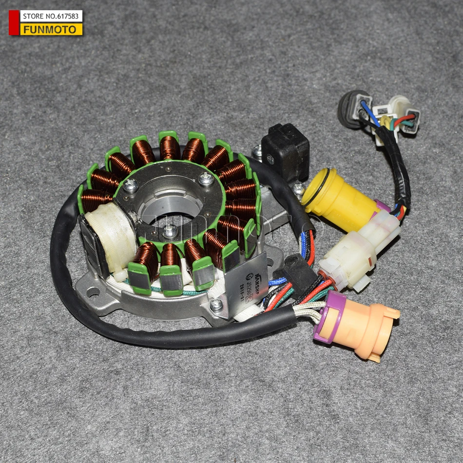 Magnetic Stator Suit JS250 ATV /JIANSHE 250-3/LONCIN 250-F ATV /PUMA 250QUAD Seven Cable Old Model With Transit Cable