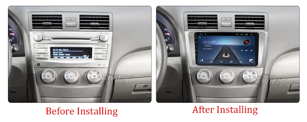 Discount Free shipping! 9" Android 8.1 Car multimedia player GPS Navigation For Toyota Camry 2007 2008 2009 2010 Car Stereo radio WIFI BT 6