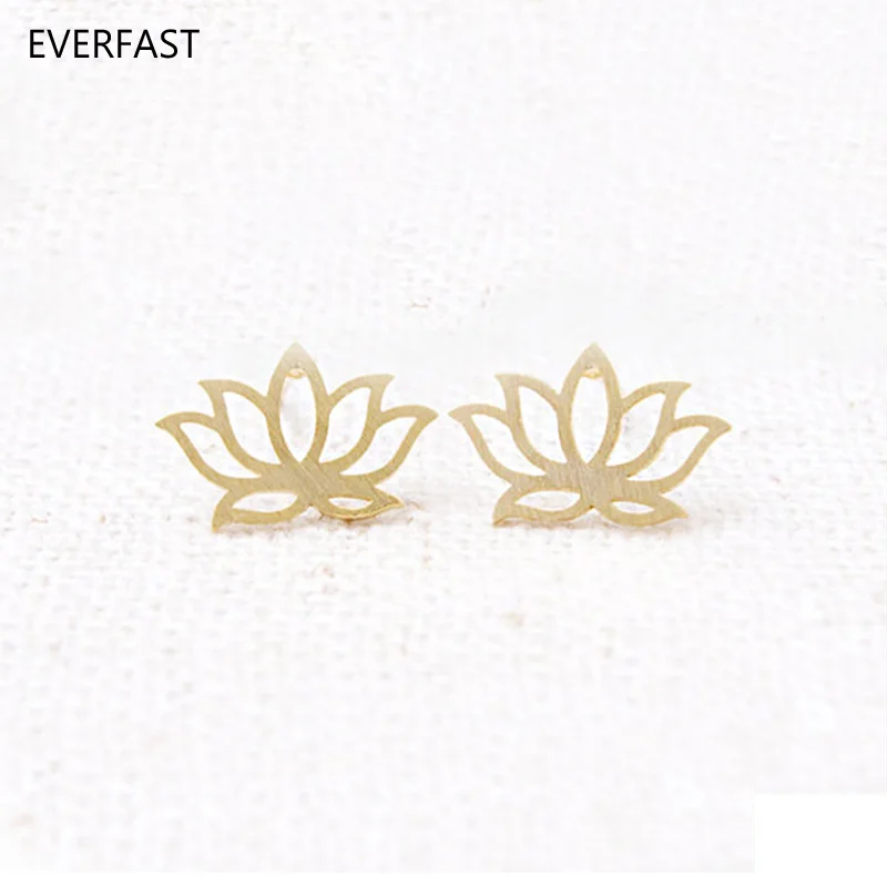 1 пара симпатичных гвоздиков в виде лотоса Everfast серьги крошечных цветов Будды 2018