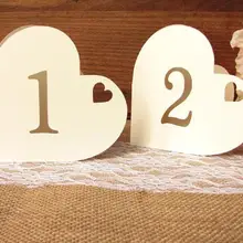 Изготовленный на заказ номер сердце Свадебные таблички вино стекло эскорт день рождения помолвка пустой прием стол номер карточки с именем