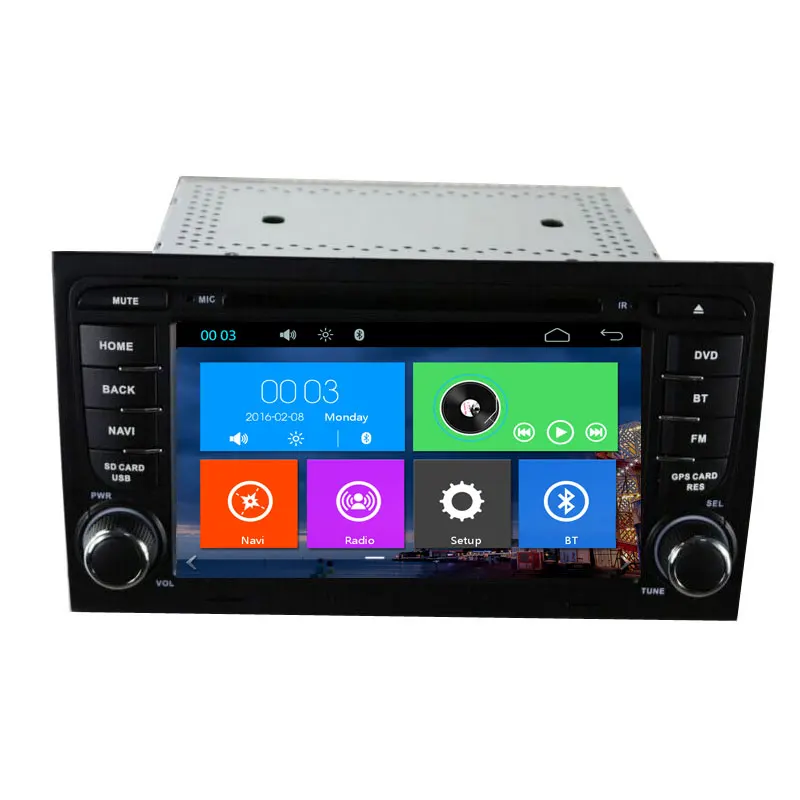 

Capacitive Touch Screen Autoradio Car DVD Stereo GPS For Audi A4 2002-2008 Multimedia Player With Navigation Head Unit System