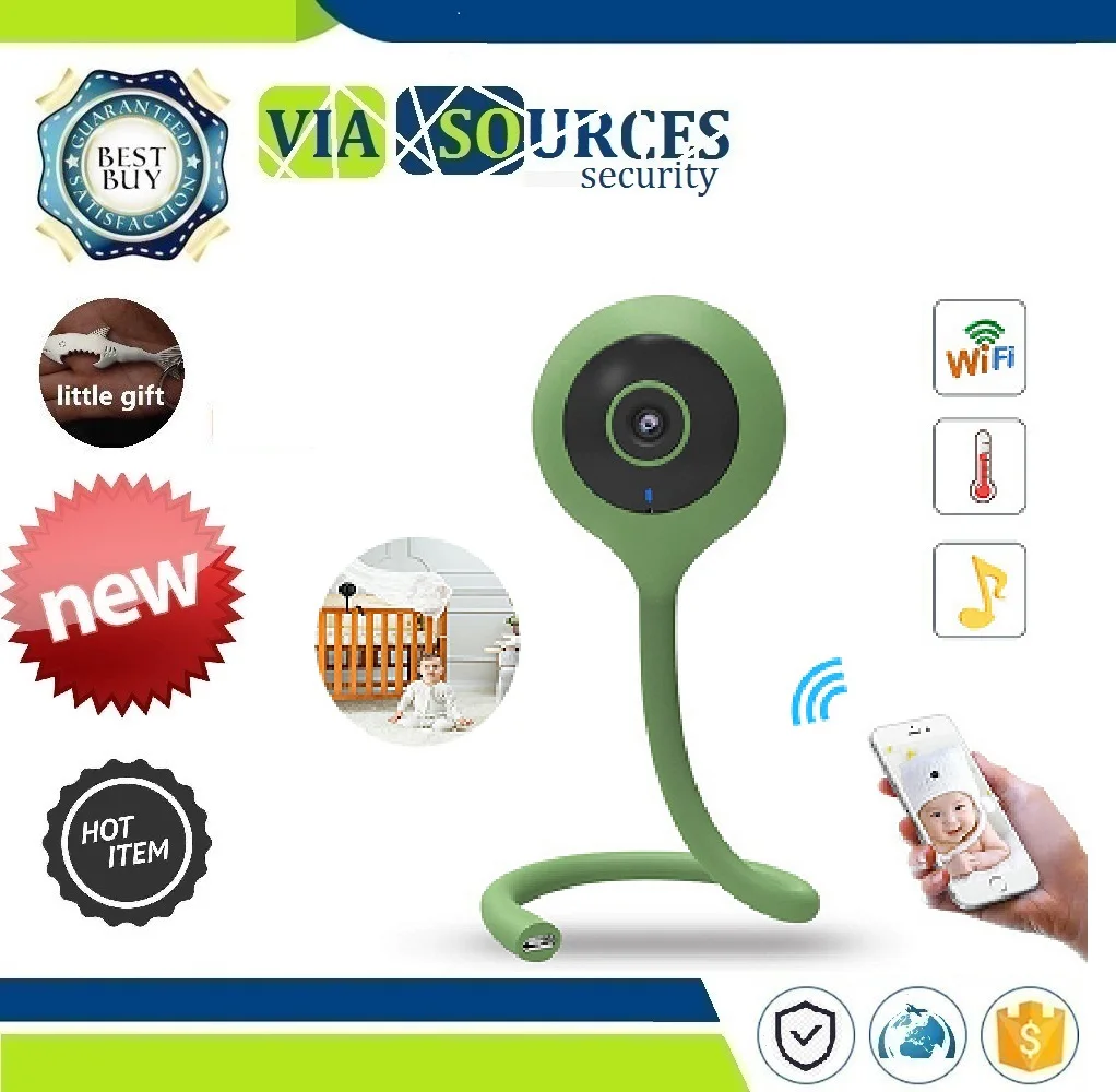 

Security Camera Temperature Monitor Lullaby Babysitter Wireless Baby Monitors Crying Alarm Wifi Camera 2 Way Audio Night Vision