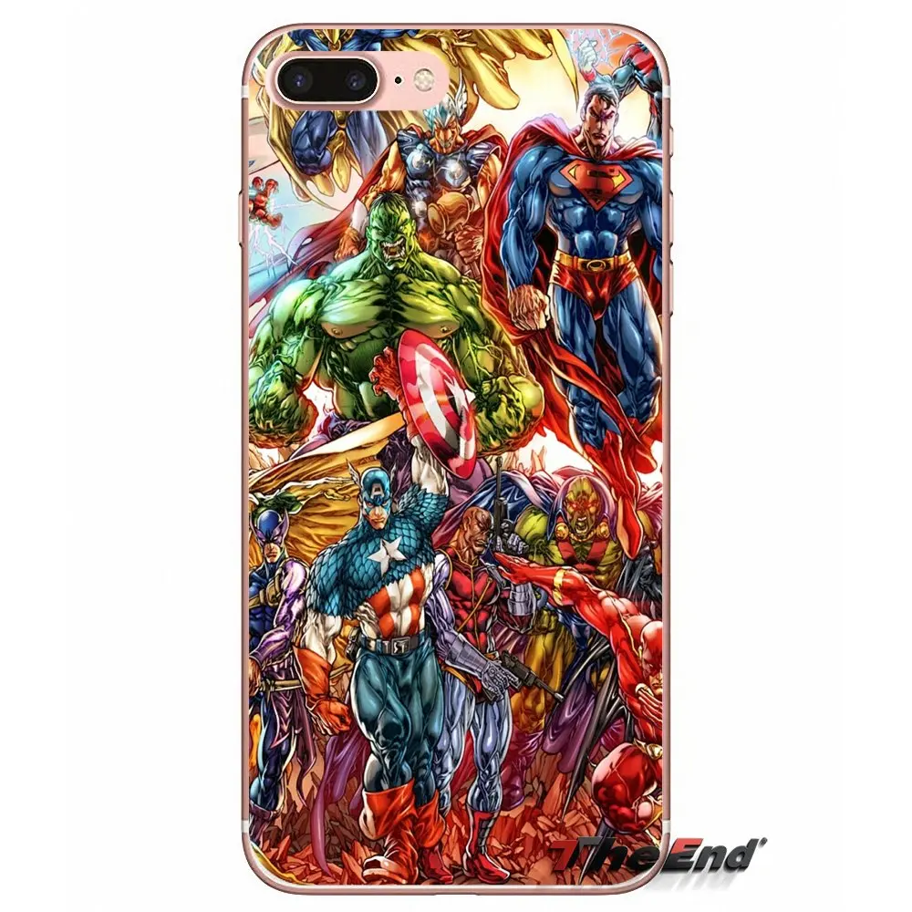 Мстители из комиксов Marvel супергерой мягкий чехол для Huawei Honor 7X V10 6C V9 6A Play 9 Mate 10 Pro Y7