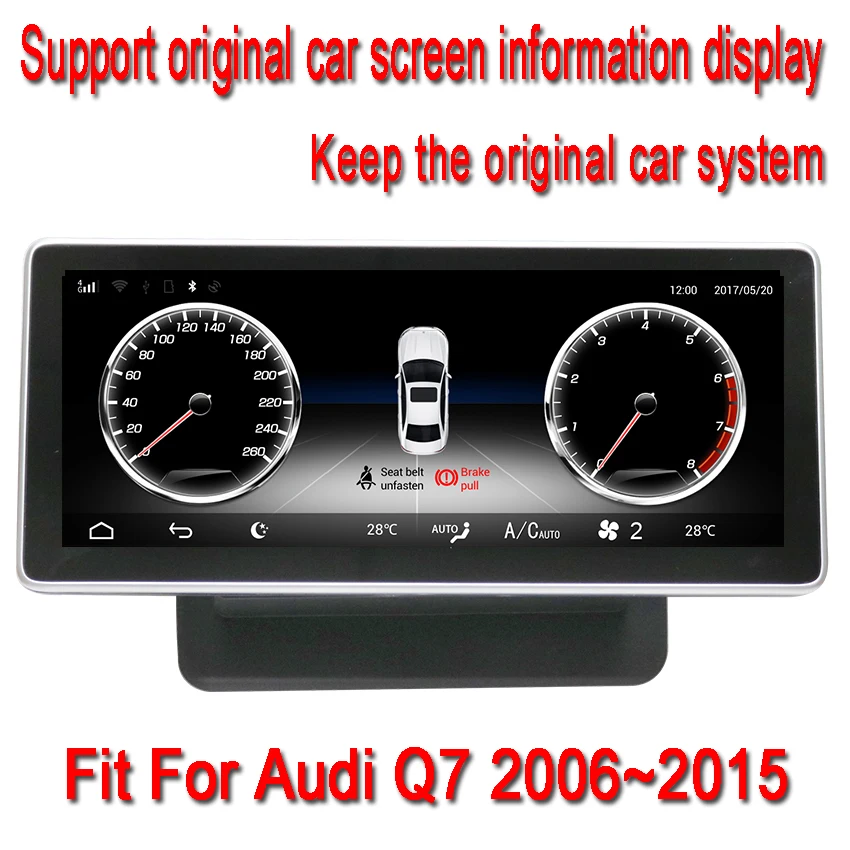 Clearance Liislee 10.25" Android For Audi Q7 2006~2015 touch screen GPS Navigation radio stereo dash multimedia player Support Carplay 4