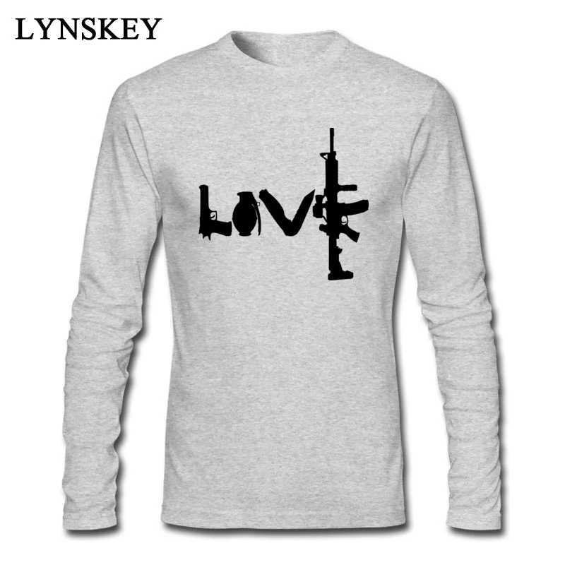 Мужская футболка с длинным рукавом Megumin Love принтом оружия в стиле панк|designer t shirt|t