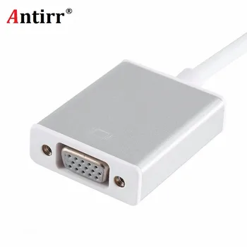 

USB3.1 Type C Male to VGA Female Adapter USB Type-C Transfer to VGA Cable HD 1080P for Macbook Chromebook Pixel Lumia 950XL