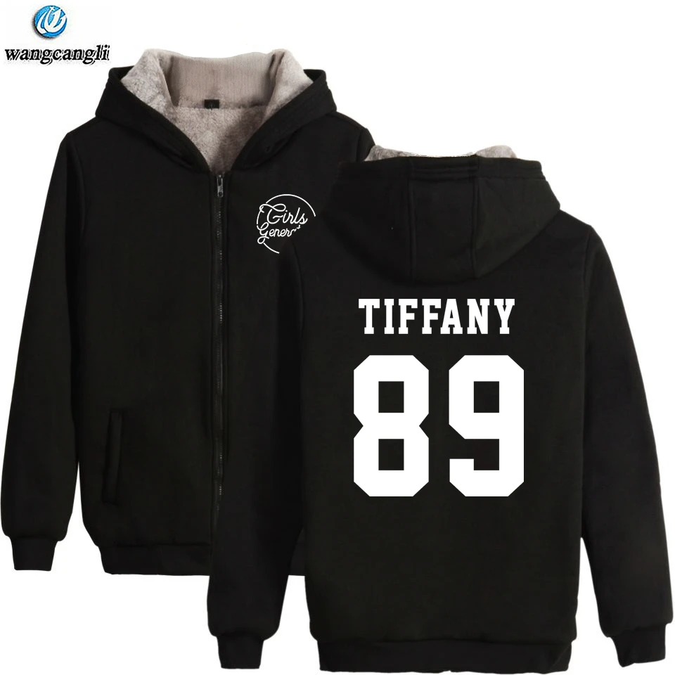 

KPOP SNSD Girls Generation Six Album winter hoodie fleece warm Jacket thicken coat casual long sleeve zipper hoodies sweatshirt men women clothes
