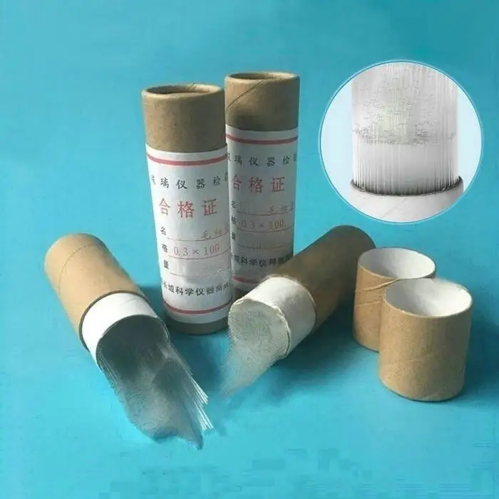 500pcs/box 80mm 200mm glass capillary tube one side sealed one side