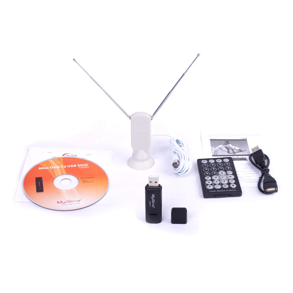 Dvb t2/t GENIATECH MyGica T230C USB HD TV ТВ тюнер для ПК с ИК управлением Европы России Таиланда