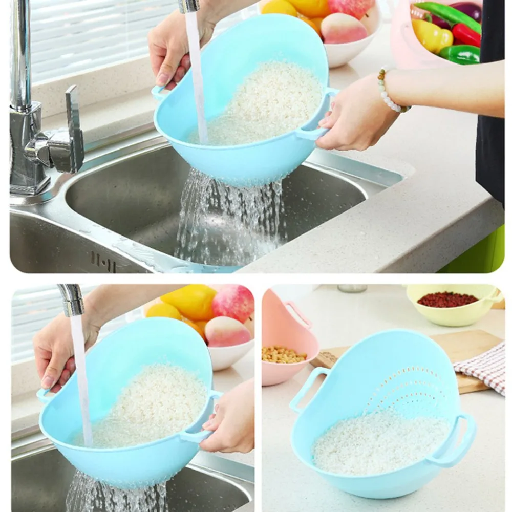 Rice Washing Strainer Basket HandHeld Don Shopping