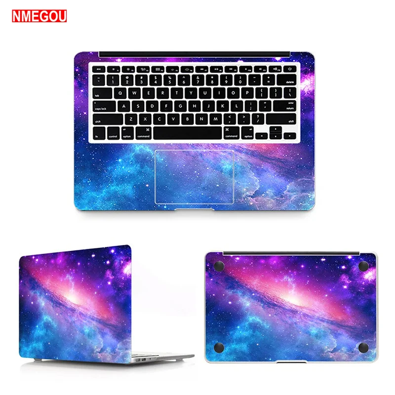 3 в 1 наклейка на весь корпус чехол для ноутбука Виниловая Apple Macbook Air 11 12 13 15 Pro Mac Book